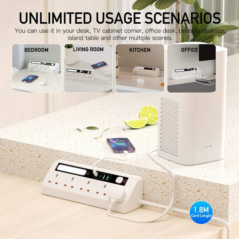 Go-Des Multi-Port Power Strip