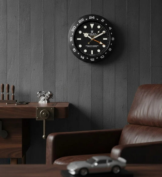 Rolex-Style Explorer Wall Clock
